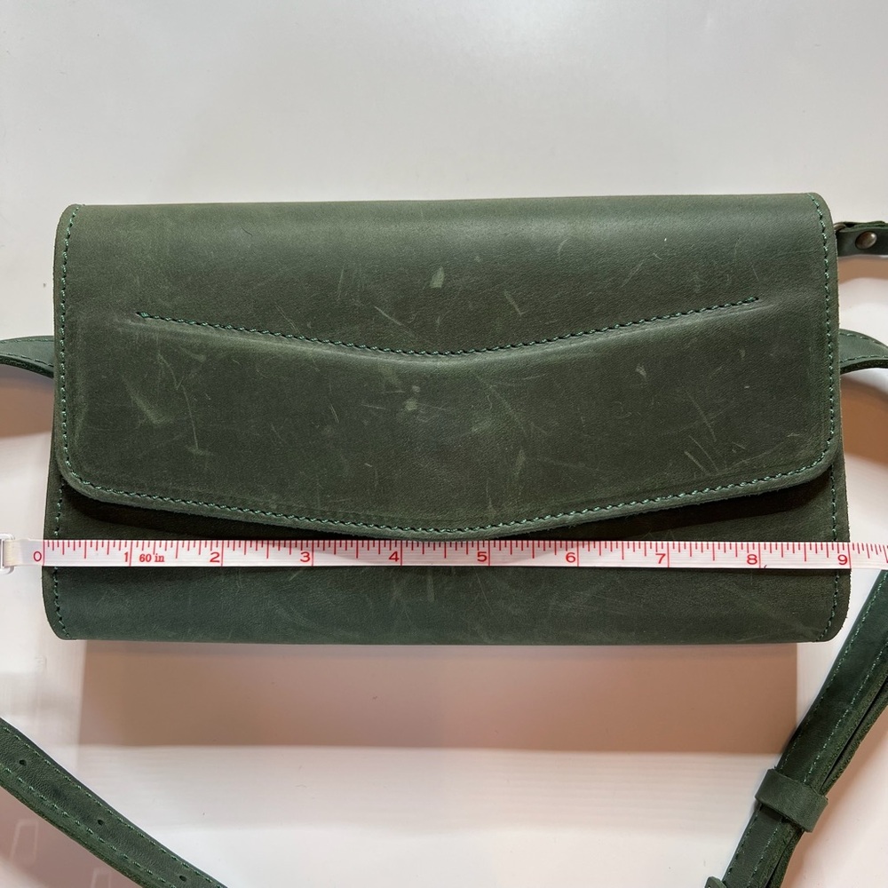 Green Leather Crossbody Bag - Picture 7 of 15